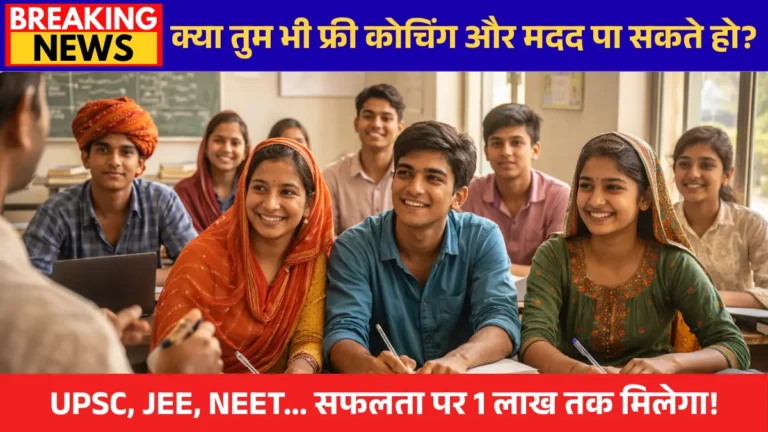 Anuprati Coaching Yojana – राजस्थान सरकार की निःशुल्क कोचिंग योजना
